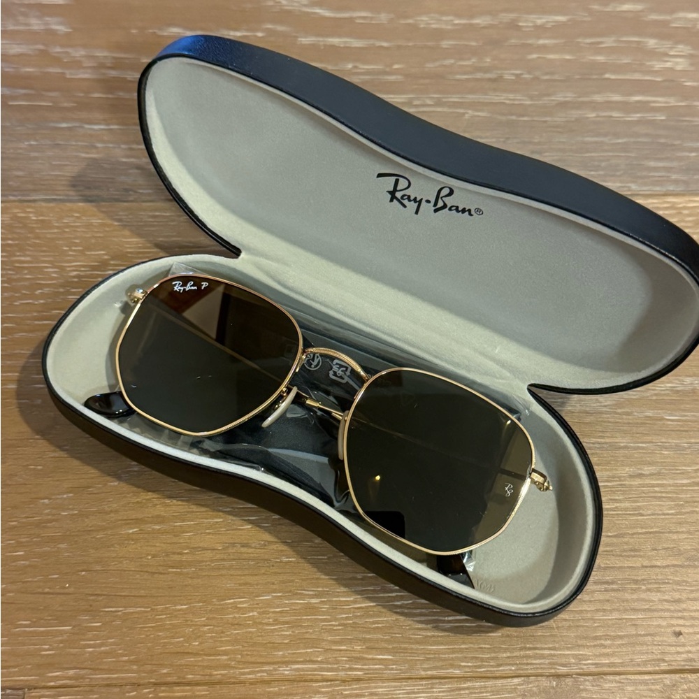 Ray-Ban Gold Frame Sunglasses